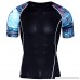 Short Sleeve Dri-fit Workouts Compression Shirt Black Running Baselayer Tee B07NLPDV48